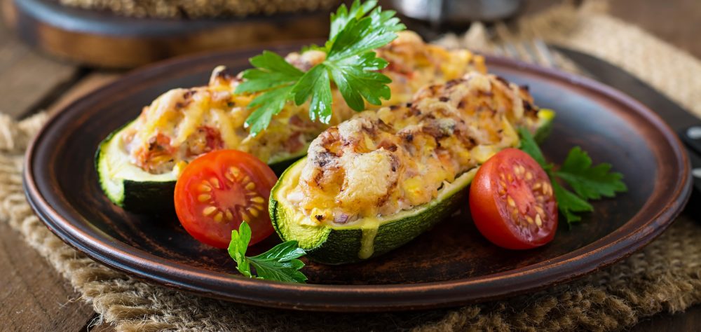 Receita de lasanha de abobrinha recheada