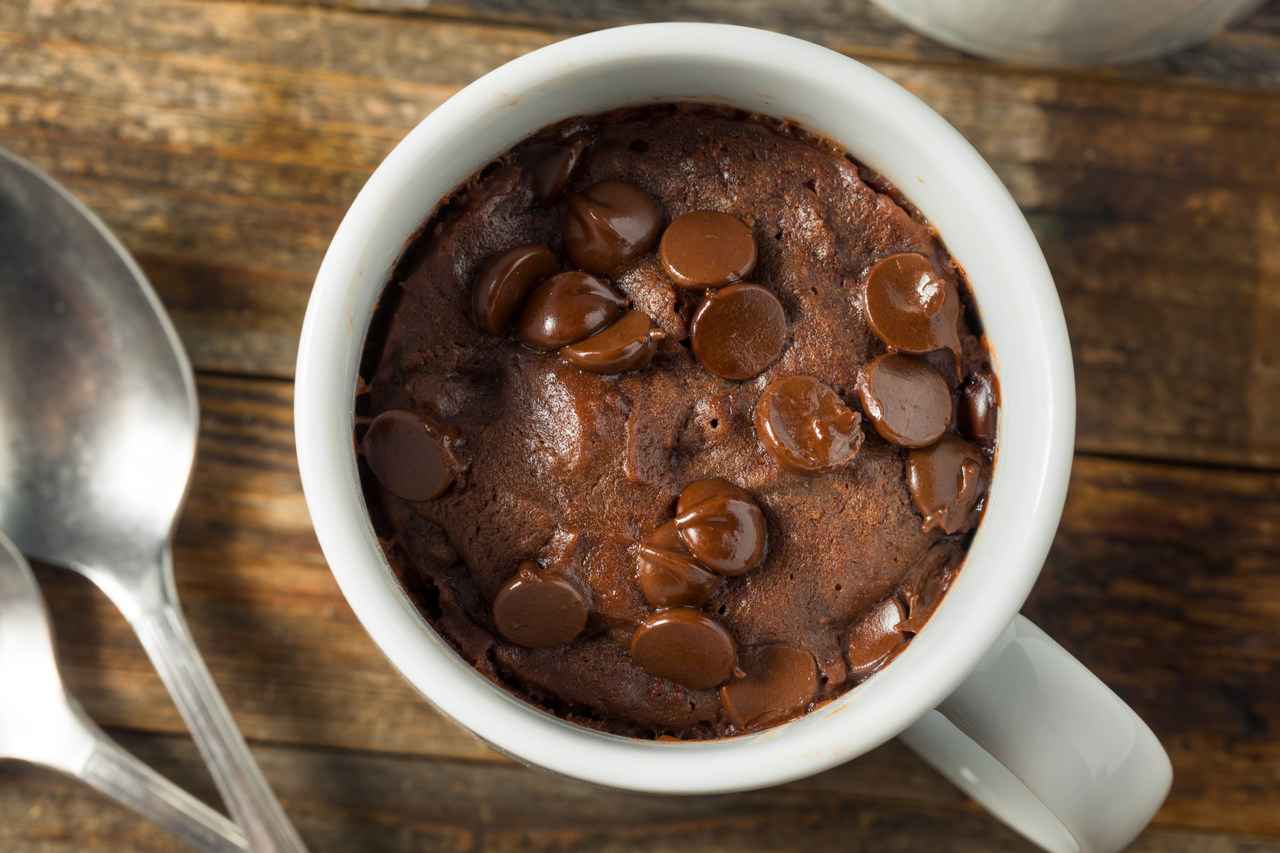 Receita de brownie de caneca