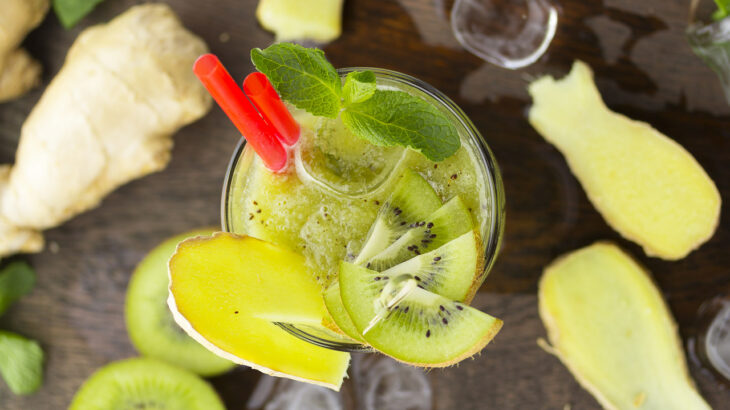 suco de kiwi com gengibre