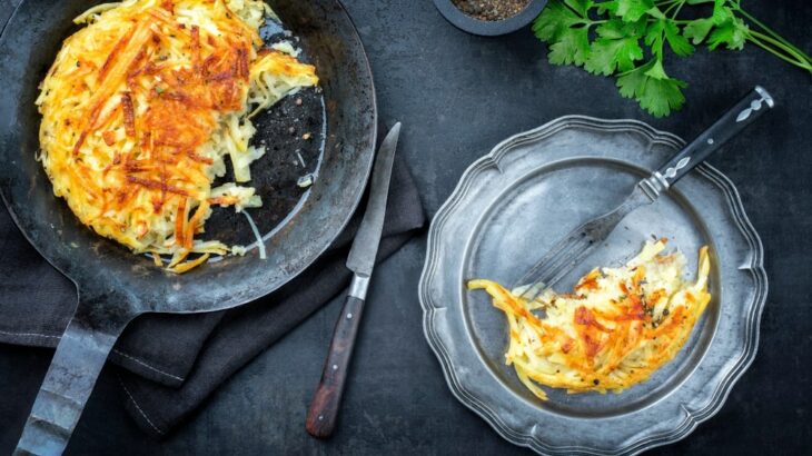 Batata rosti com queijo