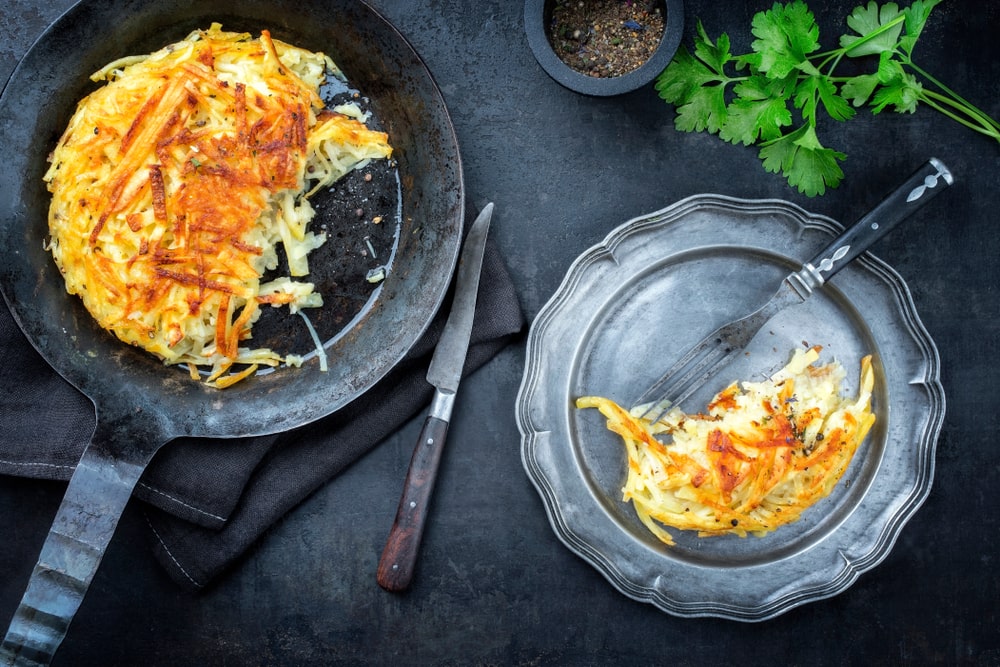 Batata rosti com queijo