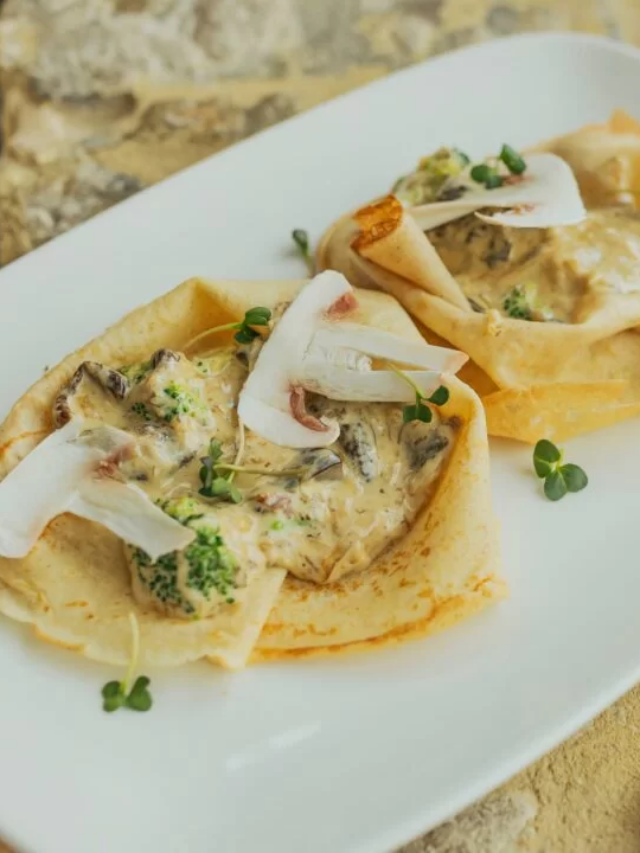 Receita de Panqueca salgada low carb