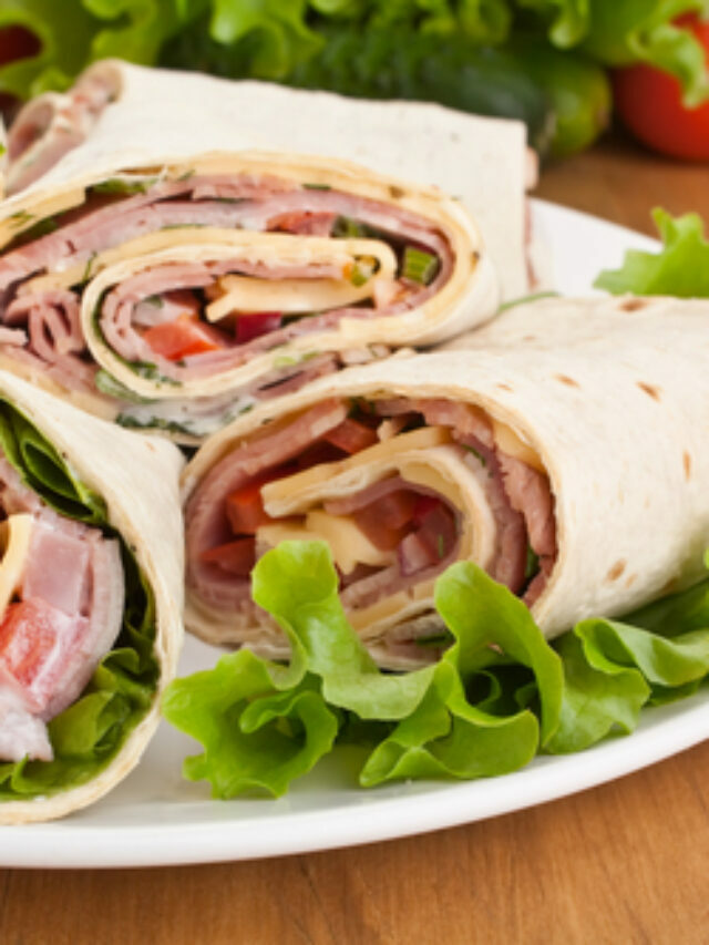 Receita de Wrap de peito de peru com abacaxi